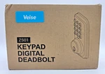 Veise Digital Deadbolt W/ Keypad ZS01 Matte Black Keyless Door Lock Install Kit. Fixed Price $17.50.