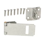 Everbilt 3-1/2 In. Galvanized Adjustable Staple Safety Hasp Door Cabinet 15285. Fixed Price $9.95.