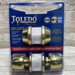 Toledo Single Cylinder Deadbolt Polished Brass CV1501-MA-US3. Fixed Price $26.99.