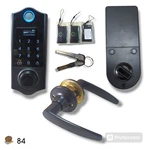 Harfo D02 Fingerprint Smart Door Lock With Lever Handleset (matte Black). Fixed Price $45.99.