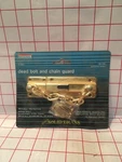 National Hardware N198-036 V1927 Dead Bolt And Chain Guard Solid Brass. Fixed Price $8.00.