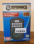 Brinks Electronic Deadbolt Tuscan Bronze Ez 2 Install Easy Program 1 Touch Lock. Fixed Price $28.61.