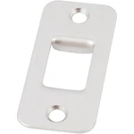 Round Pocket Door Lock, Strike Plate, 1-1/4" X 2-3/4", Satin Nickel By Stone Har. Fixed Price $18.77.