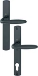 Hoppe Verona Brass Handle Set In Matte Black M151/216N. Fixed Price $150.00.