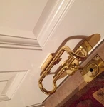 The Door Club Home Security Lock, Strong Resist Anti Burglar Device, Brass/white. Fixed Price $58.99.
