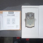 Kwikset Smartcode 260 Electronic Deadbolt Smartkey Satin Nickel Silver Modern. Fixed Price $50.00.