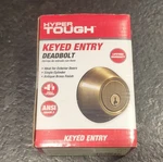 Hyper Tough Keyed Entry Deadbolt Antique Brass Finish Ansi Grade 3 W/ 2 Keys. Fixed Price $45.00.