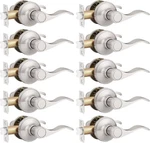 10PK Probrico Hallway Closet Satin Nickel Passage Door Lever Wave Style Handles. Fixed Price $99.95.
