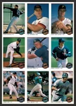1993 Opc Premier Uncut 9-PANEL, Cal Ripken, Van Slyke, Henke, Jimmy Key, Gagne. Fixed Price $19.50.