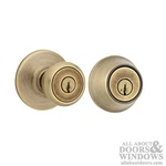 Combo Pack Kwikset Tylo US5 Entry & 660 Deadbolt - Antique Brass. Fixed Price $19.50.