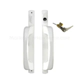 Pella Active Interior & Exterior Sliding Patio Door Handle + Key Lock - White. Fixed Price $299.95.