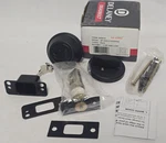 Delaney Deadbolt 300610 Black 2-3/8" And 2-3/4". Fixed Price $37.40.
