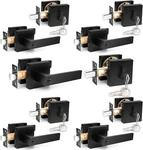Heavy Duty Square Entry Levers And Double Cylinder Deadbolts Combo Pack, Flat. Fixed Price $283.99.