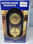 Better Home Products Single Cylinder Deadbolt Polished Brass New Box. Fixed Price $37.50.
