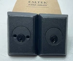 Emtek Square Style Brass Steel Double Cylinder Deadbolt 8363FBS. Fixed Price $61.32.
