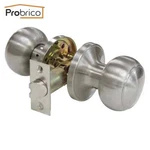 6PK Probrico Satin Nickel Passage Door Knob Handle Hall Closet W Universal Latch. Fixed Price $56.00.