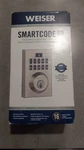 Weiser Smartcode 10 Satin Nickel Keyless Entry Electronic Deadbolt For Parts. Fixed Price $29.00.