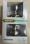 New Defiant Hartford Satin Nickel Hall/closet Door Knob. Fixed Price $15.99.