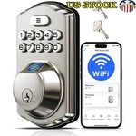 Smart Wifi Keyless Entry Door W/ Fingerprint Pin Auto-lock Remote Control. Fixed Price $88.45.