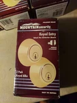 Security Locks Hampton Mountain 2 Polished Brass Keyed Deadbolt Two Per Box. Fixed Price $7.50.