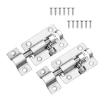 Lpraer 2 Pack Slide Latch Lock Inch Barrel Bolt With Screws Heavy Duty.... Fixed Price $15.75.