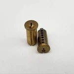2X Schlage 33-406 Cylinder Plugs 1-1/8" F Keyway Pin Satin Brass 606. Fixed Price $22.49.