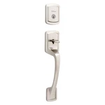 Kwikset Prague Satin Nickel Single Cylinder Entry Door Handleset W/round Pismo. Fixed Price $51.99.