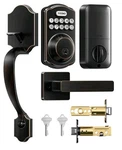 Teeho TK001H Keyless Entry Door Lock With Handle Set, Electronic Deadbolt Keypad. Fixed Price $50.99.