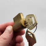 Corbin 460R Lock Cylinder Knob 440 Series Keyway Satin Brass Pin. Fixed Price $15.29.
