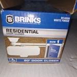 Brinks Residential Door Closer BC4009 White Open Box. Fixed Price $31.48.