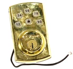 Kwikset 907 Electronic Deadbolt Door Lock, Touchpad POWERBOLT2, Polished Brass. Fixed Price $39.99.