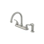 Oakbrook Pacifica Two Handle Brushed Nickel Kitchen Faucet Side 67157-1104. Fixed Price $72.99.