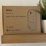 Veise Smart Lock With Handles VE017G-H Fingerprint Keyless Entry, Gateway. Fixed Price $119.00.