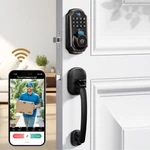 Arpha Wifi Video Fingerprint Smart Lock With Handle + Doorbell 2-WAY-AUDIO. Fixed Price $189.99.