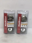Lot Of (2) Kwikset 96600-669 Single Cylinder Deadbolt Satin Nickel. Fixed Price $30.00.