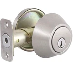 Defiant Single Cylinder Satin Nickel Deadbolt US15. Fixed Price $14.99.