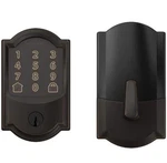 Schlage Camelot Trim Electronic Keypad Deadbolt - Black (BE489WBCAM716). Fixed Price $250.00.