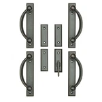 Andersen Yuma 4-PANEL Gliding Door Trim Hardware Set Distressed Bronze. Fixed Price $889.00.