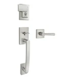 Weiser Brentridge/vandagriff Satin Nickel Deadbolt With Lever Entry Door Handles. Fixed Price $174.00.