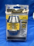 Defiant Deadbolt Keyed Both Sides Satin Nickel 888-569 New. Fixed Price $10.00.