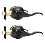 Gobekor 2 Pack Interior Door Handles Passage Levers For Hallway Clos.... Fixed Price $48.05.