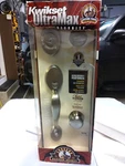 Kwikset Utra Max Chelsea Hancock 800CE-15, Cp Bbpkg Satin Nickel, Solid Brass. Fixed Price $75.00.