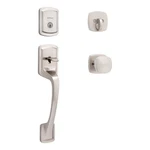 Kwikset Prague Single Cylinder Door Handleset W/soft Modern Rose Arroyo Knob. Fixed Price $44.99.
