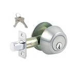 Premier Lock Grade 3 Stainless Steel Single Cylinder Deadbolt With 2 SC1 Keys. Fixed Price $26.91.