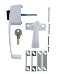 Ace Bare White Steel Push Button Keyed Screen Door Latch Pk #5414768. Fixed Price $29.99.