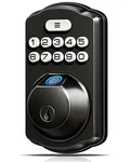 Veise Fingerprint Keyless Entry Door Lock, Auto Electronic Keypad - Black. Fixed Price $35.99.