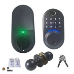 Wisegear T18K Smart Keypad Lock With Door Knobs + Fingerprint & App Control. Fixed Price $66.49.