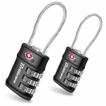 2 Pack Tsa Approved Luggage Locks Combination Travel Cable 3DIGIT Waterproo. Fixed Price $14.73.