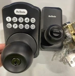 Hutools KS03 Digital Door Knob Lock With Keypad And - Matte Black. Fixed Price $89.21.