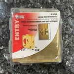 Defender Security U-9556 Lock And Door Reinforcer, Solid Brass New. Fixed Price $29.88.